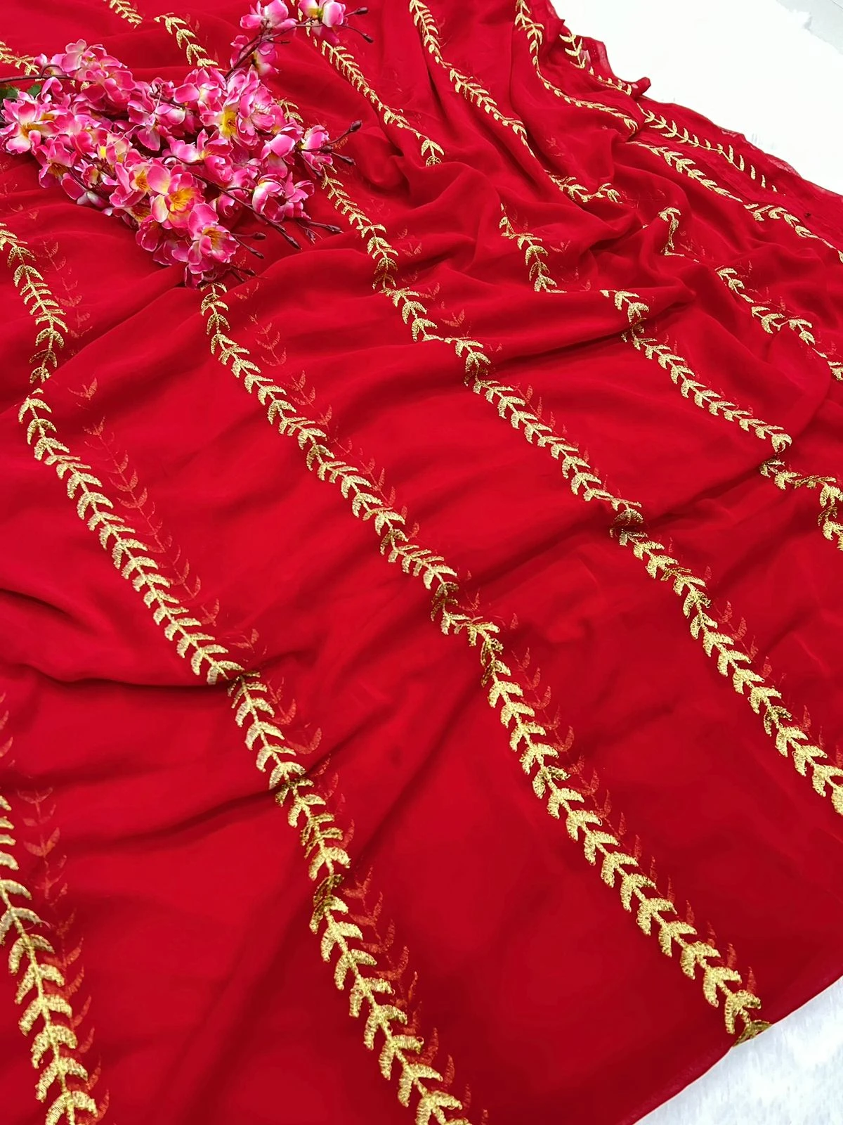 Vardan Ethnic Bt-375 Georgette Wholesale Fancy Saree — Wholesale Sarees, MPA wholesale from Surat - Gallery Image 2